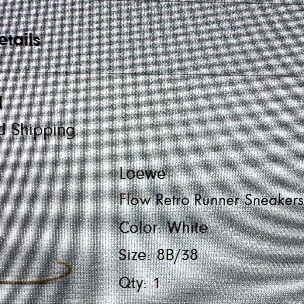 Loewe Flow Retro Sneakers - 8/38 White - Picture 9 of 10